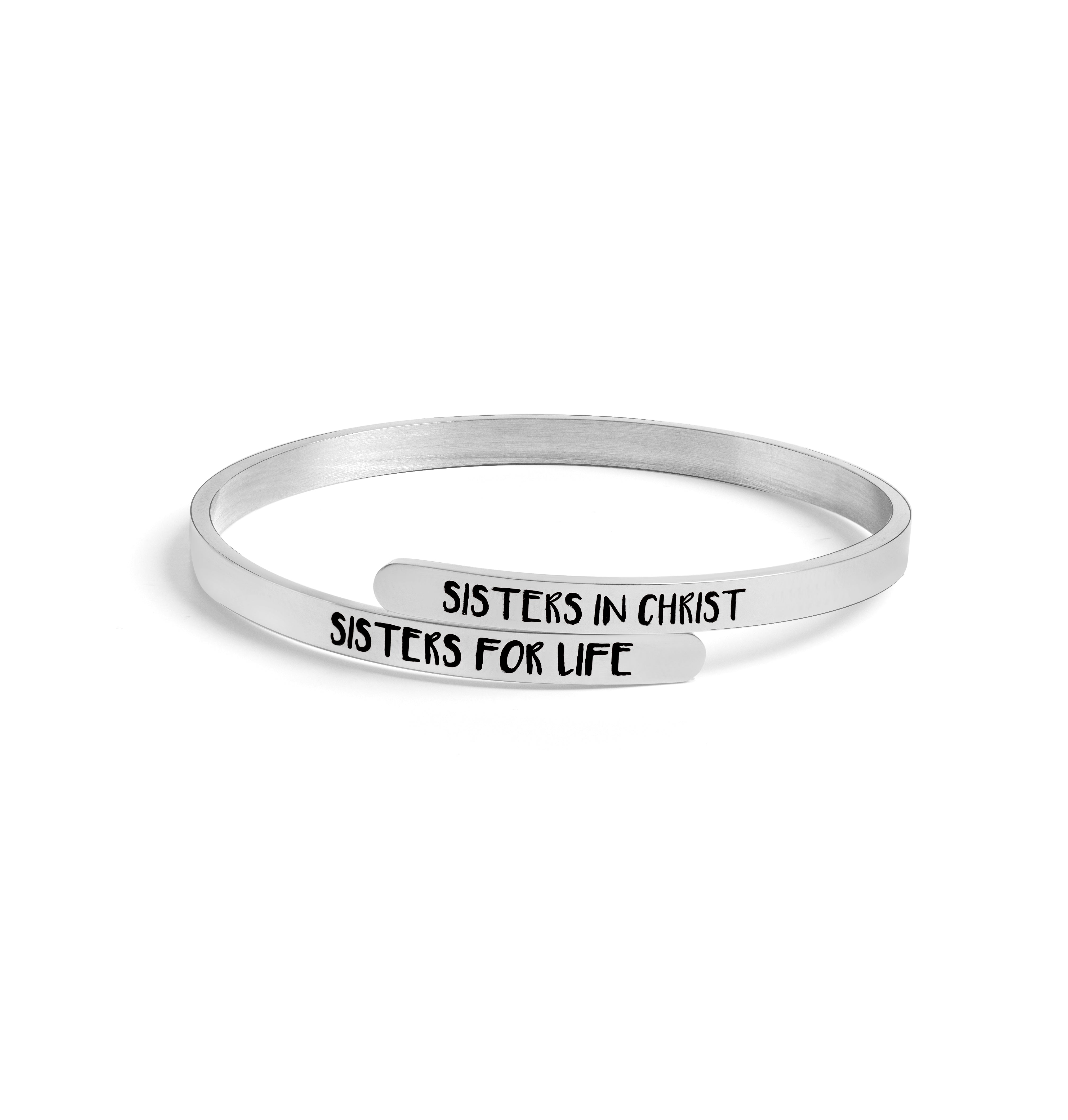 Bracelet jonc Sœurs en Christ
