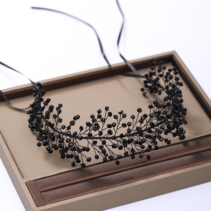 Bijoux pour cheveux en vigne noire