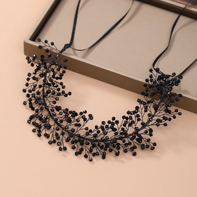 Bijoux pour cheveux en vigne noire