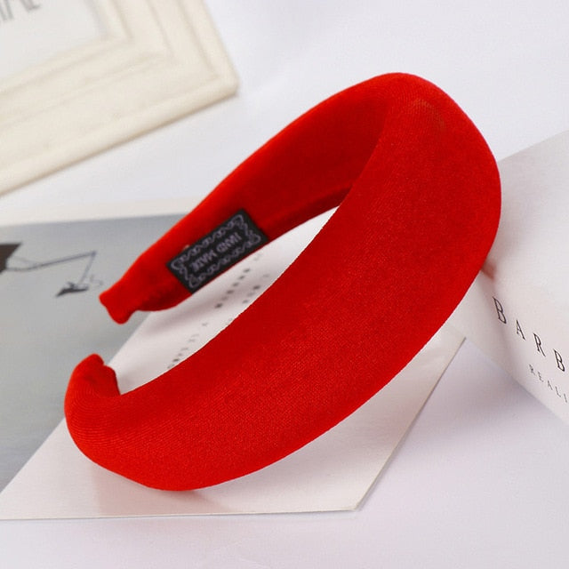 Bandeau en velours (52 couleurs)