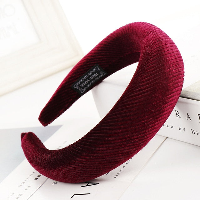 Bandeau en velours (52 couleurs)