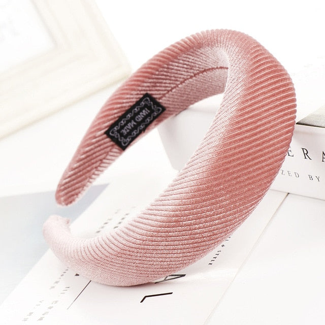Bandeau en velours (52 couleurs)