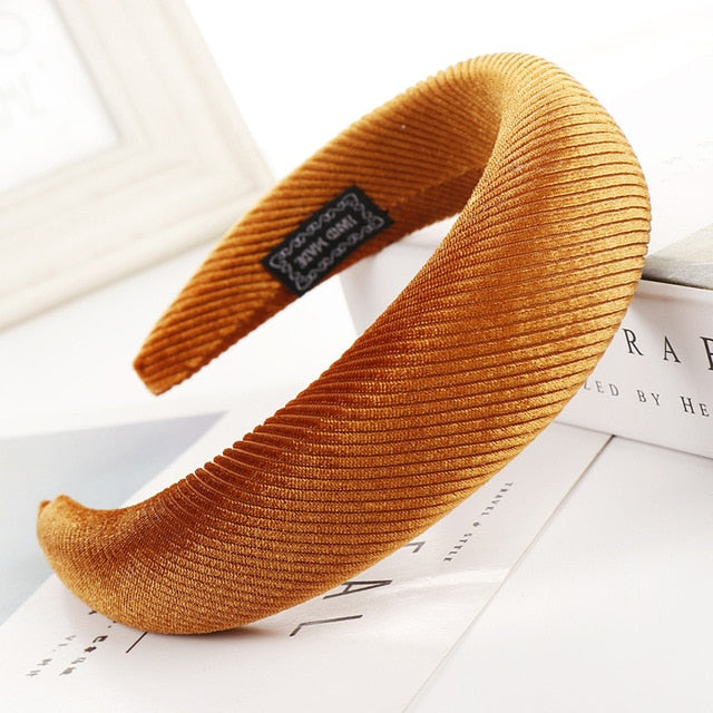 Bandeau en velours (52 couleurs)
