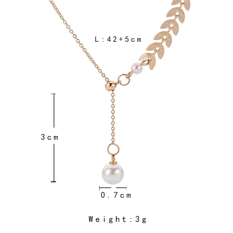 Collier de perles de blé