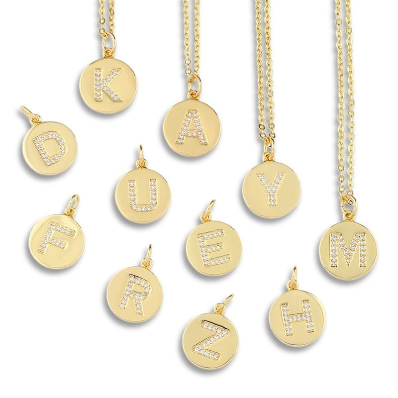 Collier Lettre Ronde