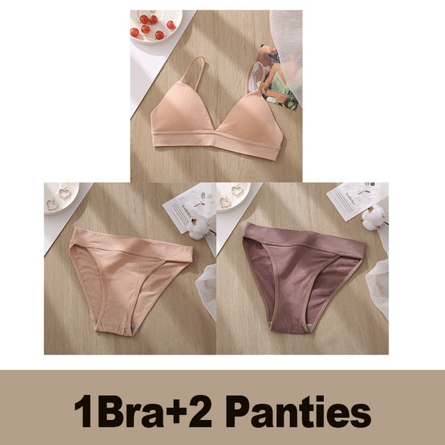 Ensemble de sous-vêtements (1 soutien-gorge et 2 culottes)