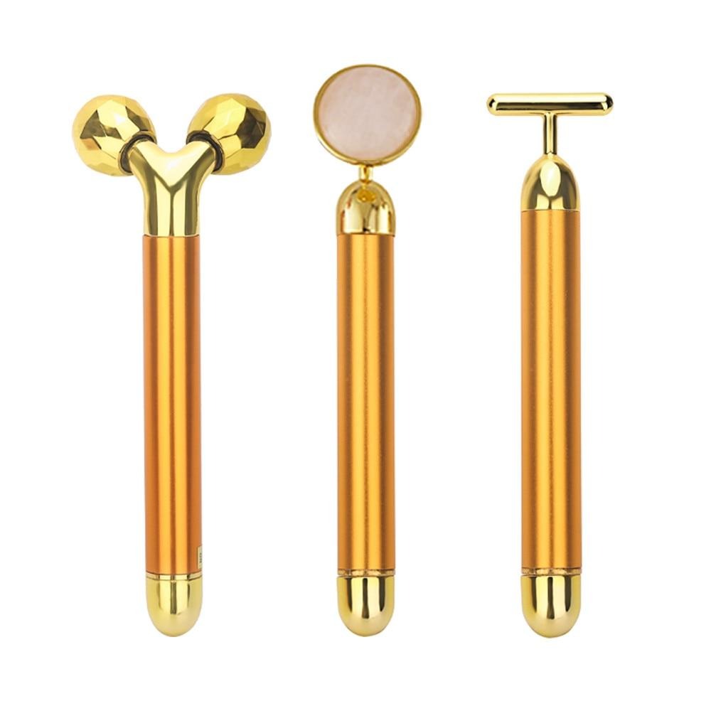 Coffret de barres de beauté énergétiques dorées 24 carats