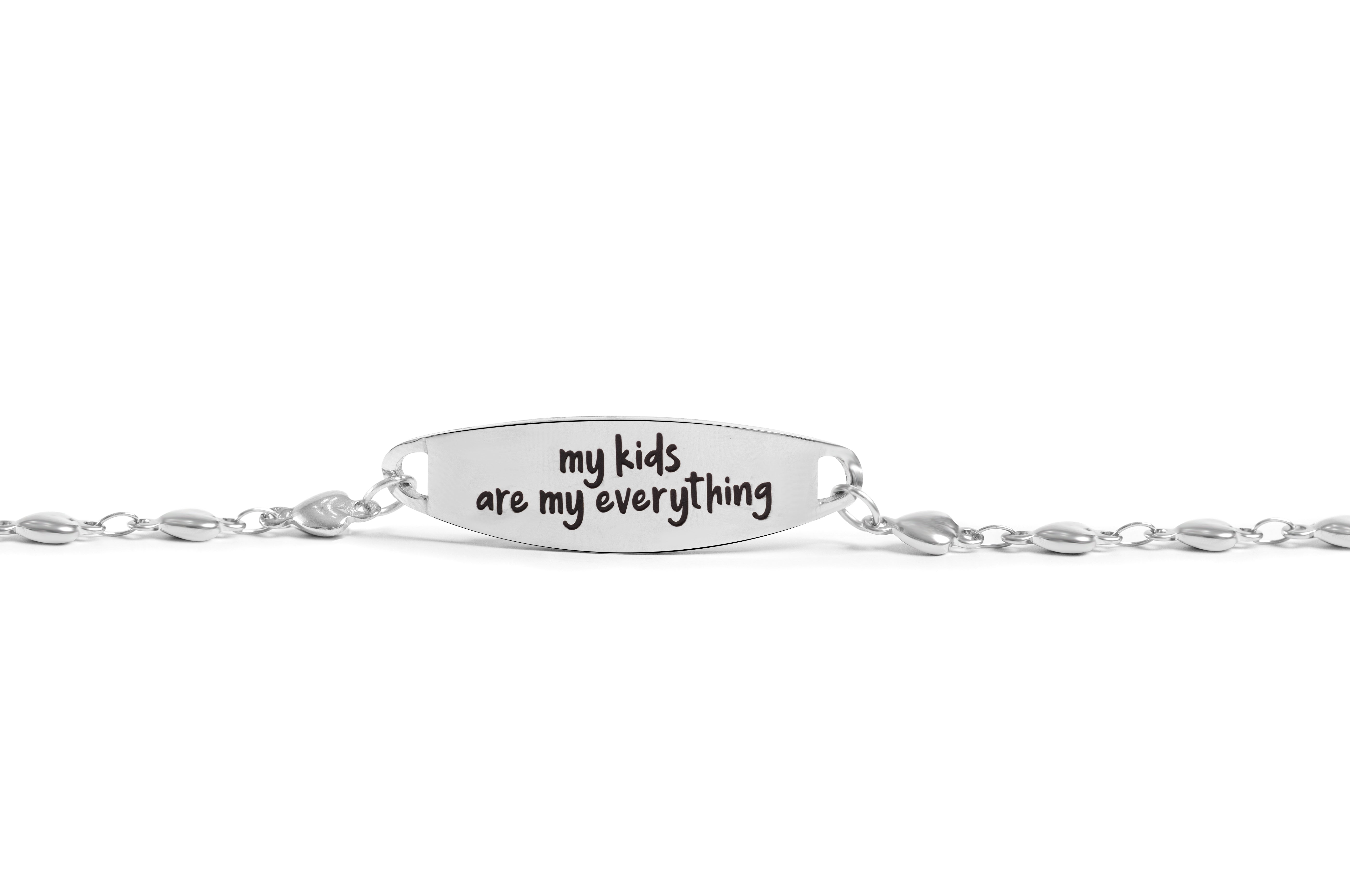 My Kids Bar Heart Bracelet