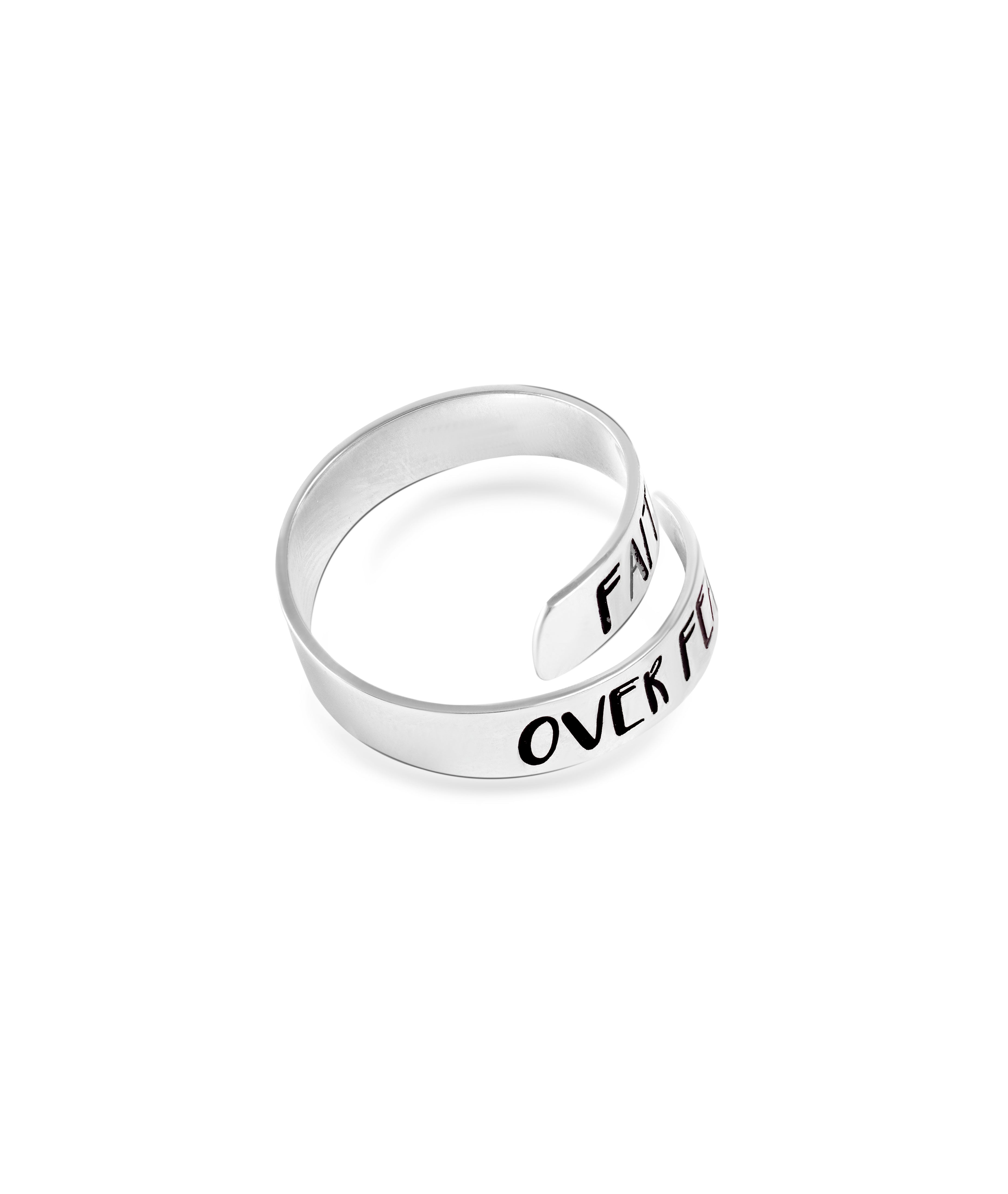 Faith Over Fear Ring