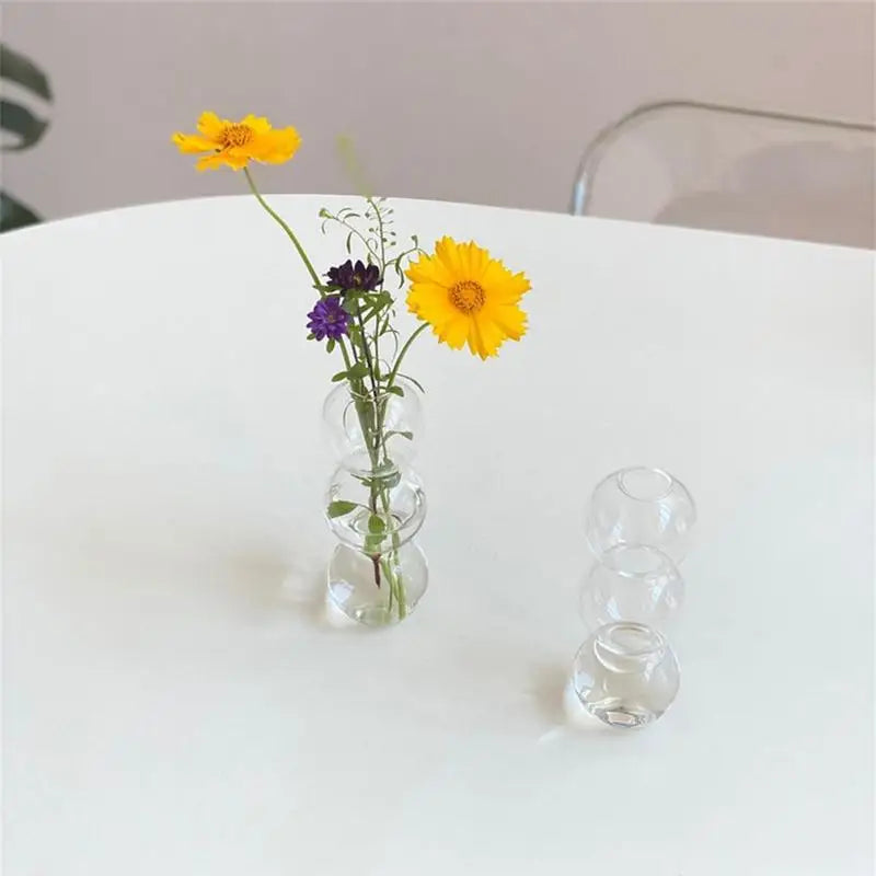 Vase en verre à bulles