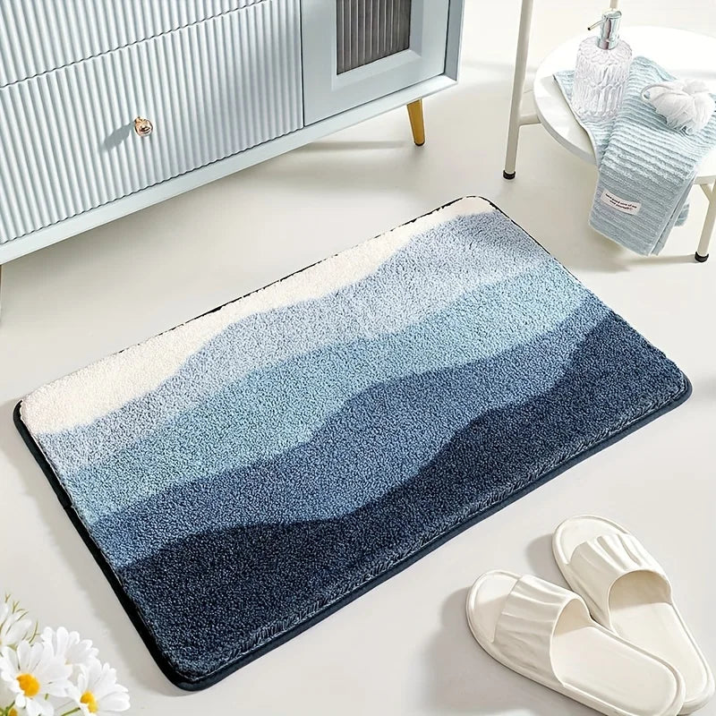 Tapis antidérapant en peluche douce