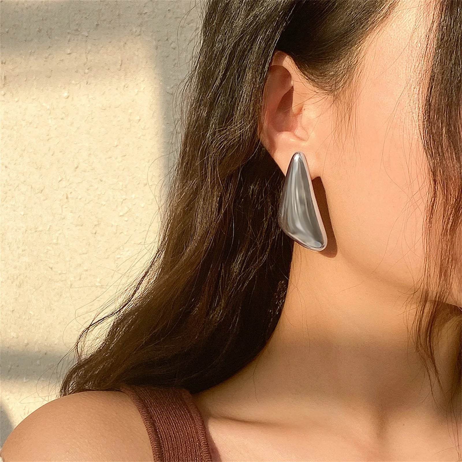 Boucles d'oreilles grand triangle