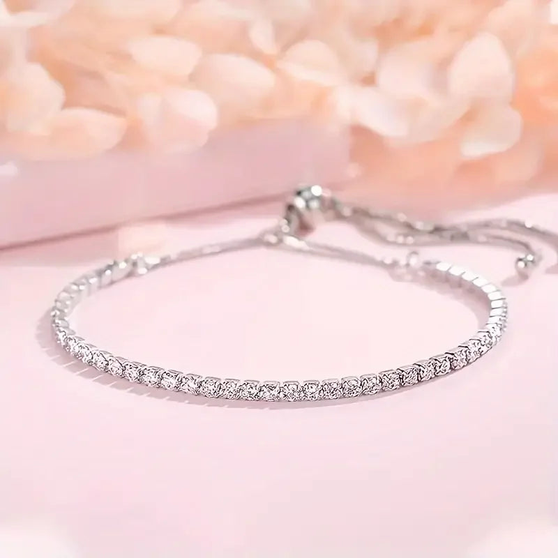 Bracelet de tennis en moissanite