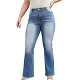 Plus Size Flared Jeans