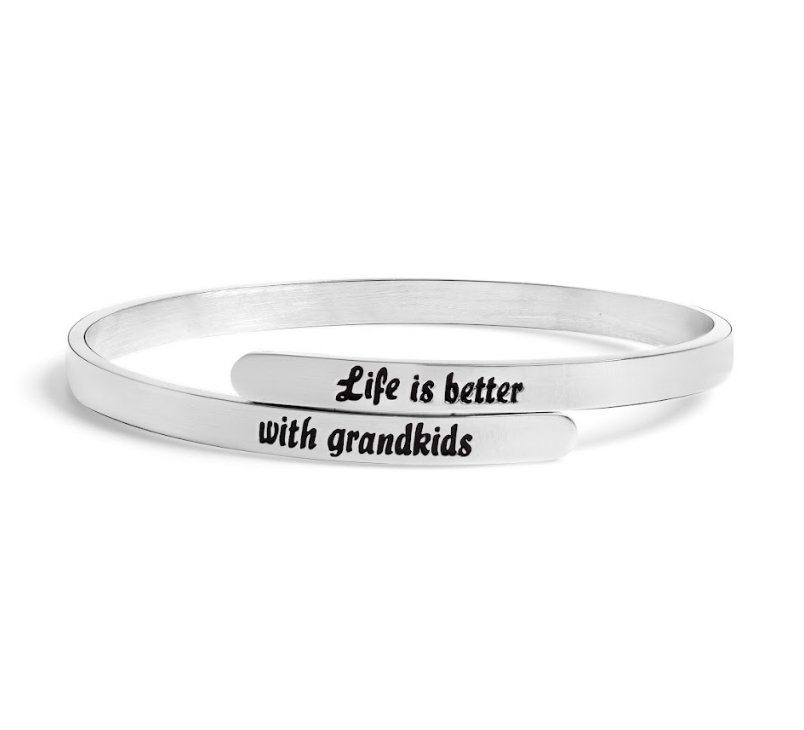 Life is Better With Grandkids Twist Bangle