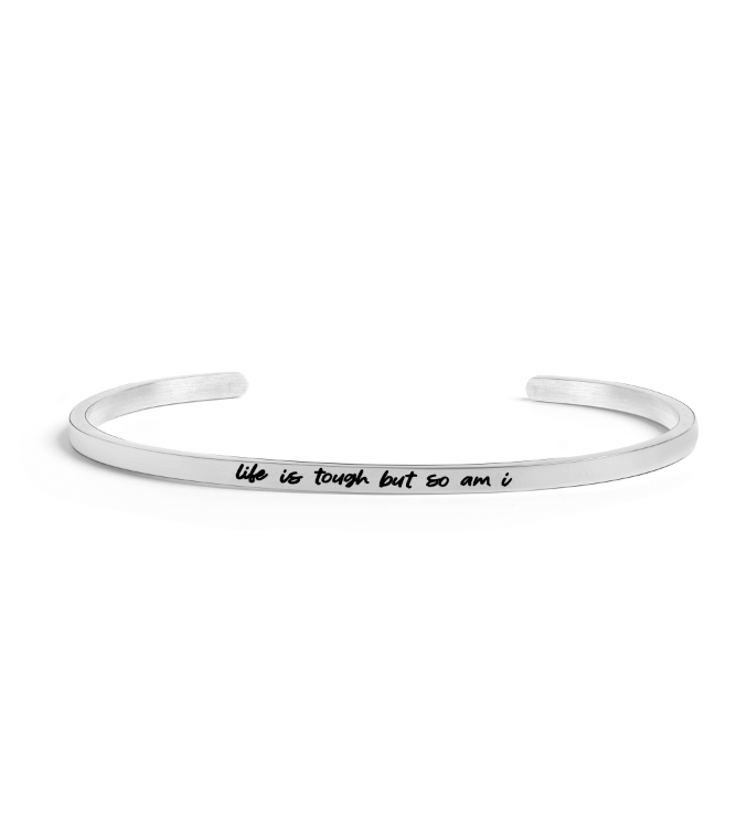 Life is Tough Thin Bangle