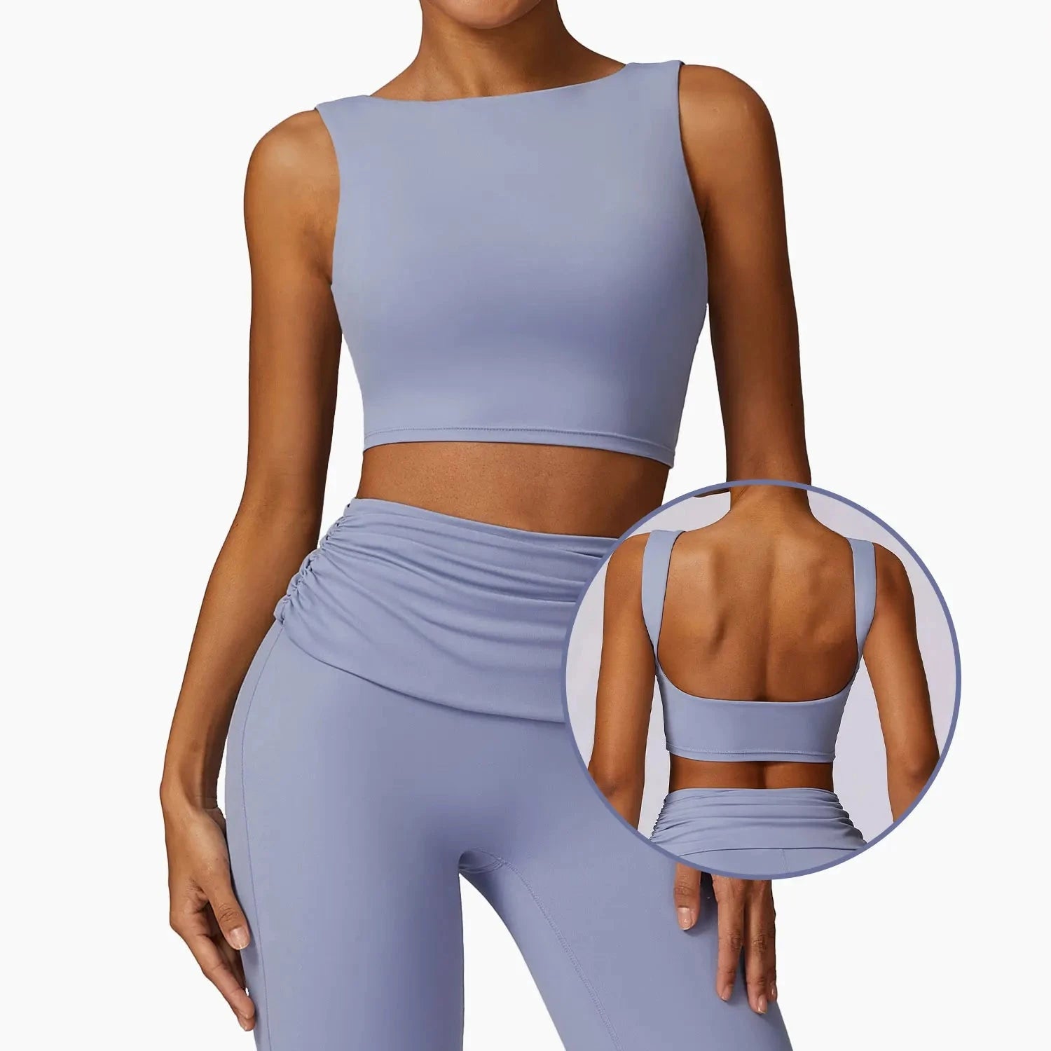 Backless Square Yoga Top