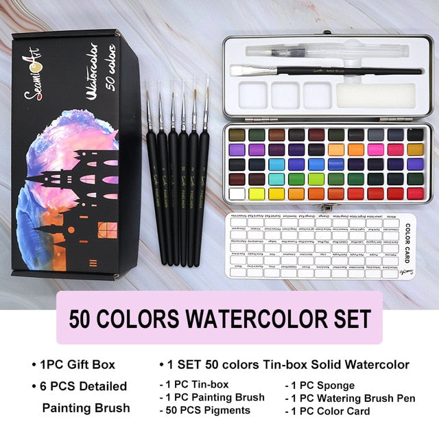 Coffret de peinture aquarelle