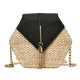 Sac en rotin hexagonal