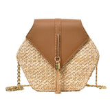 Sac en rotin hexagonal