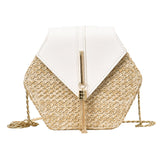 Sac en rotin hexagonal