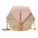 Sac en rotin hexagonal