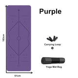 Tapis de yoga uni (avec sac GRATUIT) (22 couleurs)