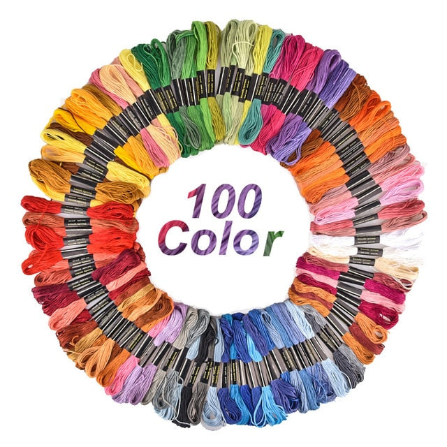 Kit de broderie (100 couleurs)