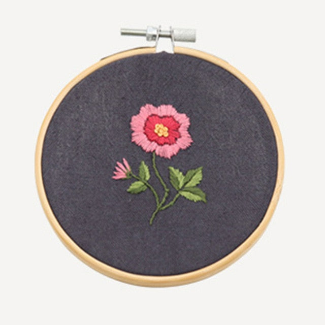 Kit de démarrage de broderie florale (15 modèles)