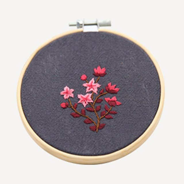 Kit de démarrage de broderie florale (15 modèles)