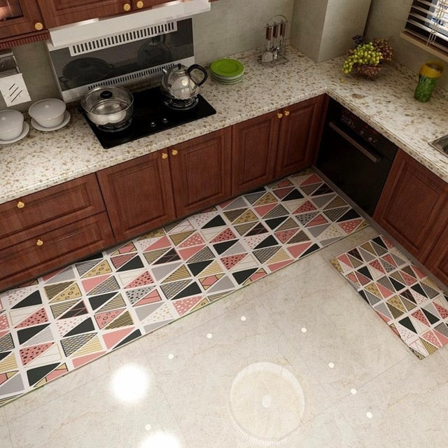 Tapis de cuisine géométrique (6 modèles)