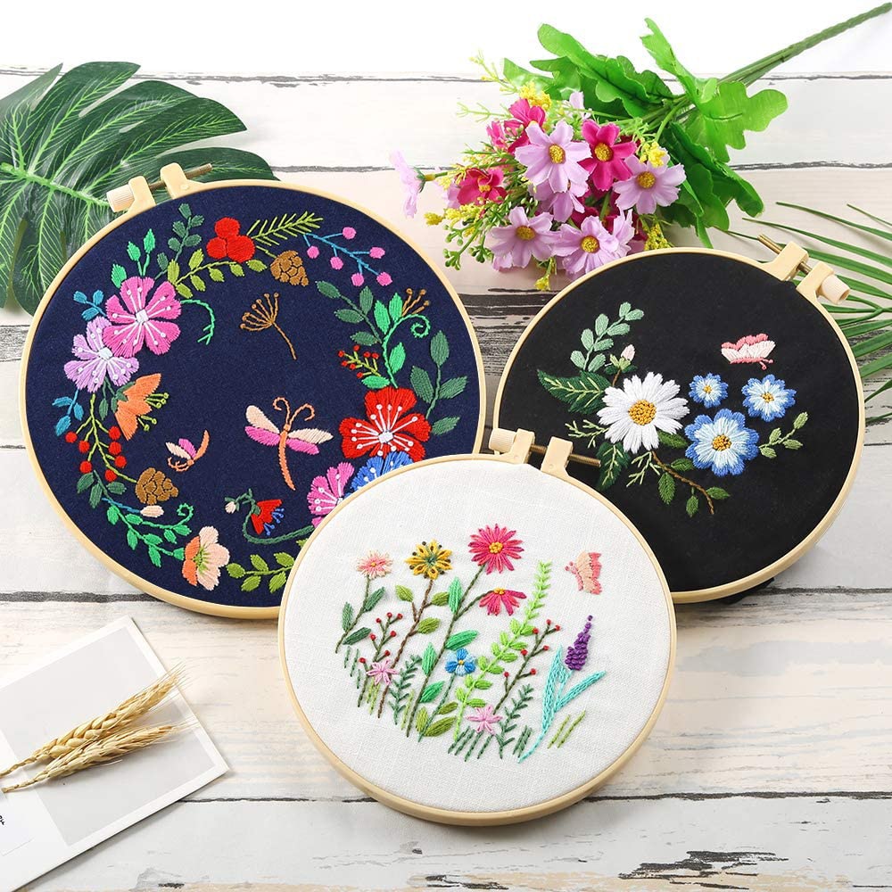 Kit de démarrage pour broderie de fleurs