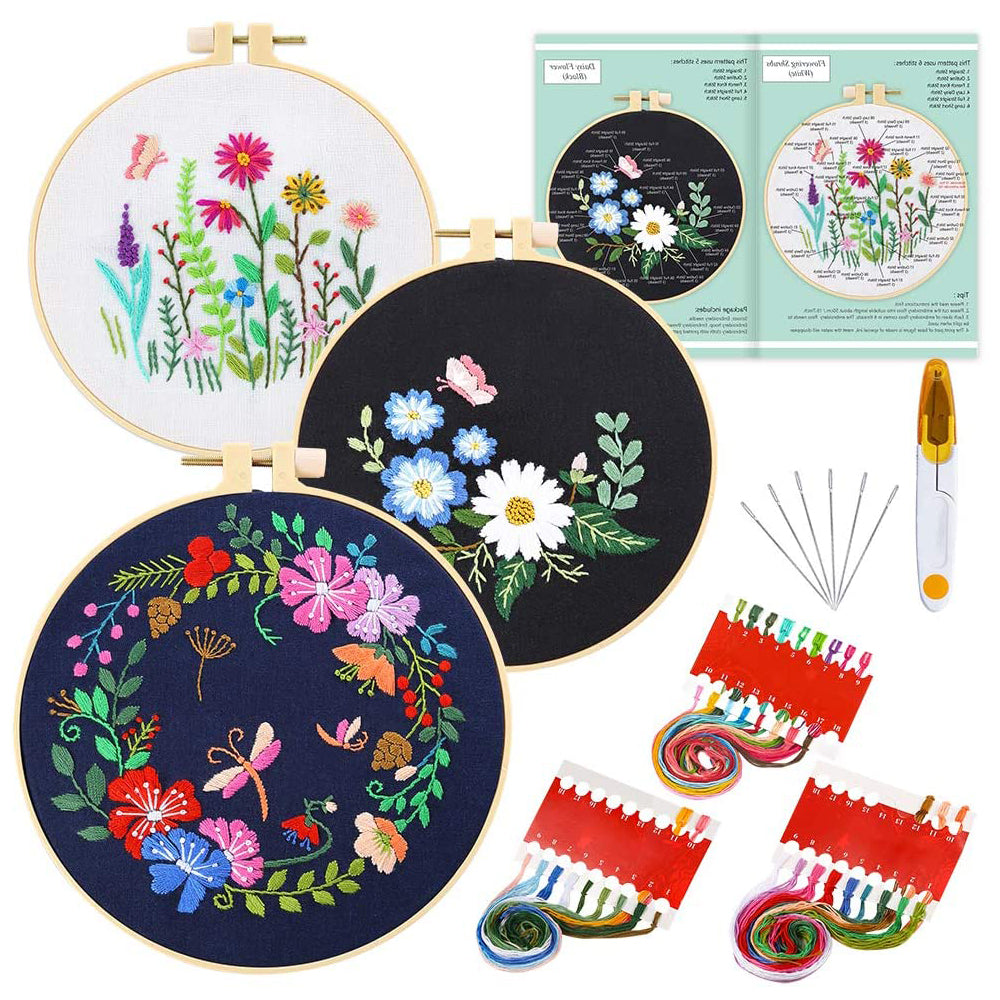 Kit de démarrage pour broderie de fleurs